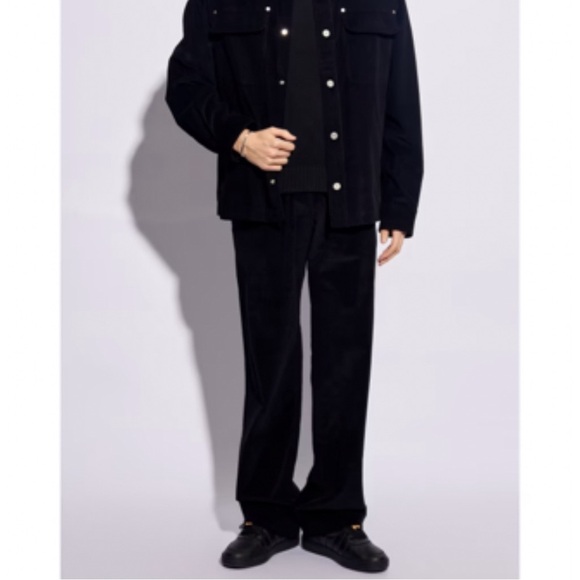 Palm Angels Corduroy Straight Leg Mens Black Pants Size IT 50/ US Large NWT - Picture 2 of 11